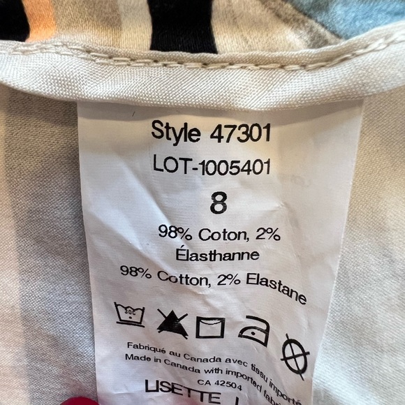 Lisette L Montreal Slim Ankle Pant Passion Floral Print Beige Size 8 - Picture 8 of 12